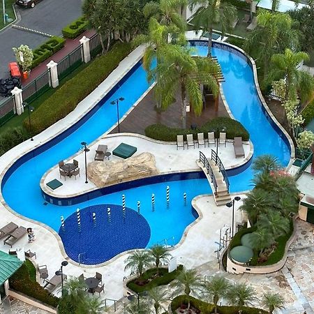 Flat Com Vista Panoramica -15- Na Barra Da Tijuca - Estacionamento Gratuito - Frigobar - Ar Condicionado - Piscina - Academia - Balsa Para Praia Gratis - Varanda - Vista Parcial Mar E Lagoa Rio de Janeiro Exterior photo