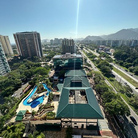 Flat Com Vista Panoramica -15- Na Barra Da Tijuca - Estacionamento Gratuito - Frigobar - Ar Condicionado - Piscina - Academia - Balsa Para Praia Gratis - Varanda - Vista Parcial Mar E Lagoa Rio de Janeiro Exterior photo