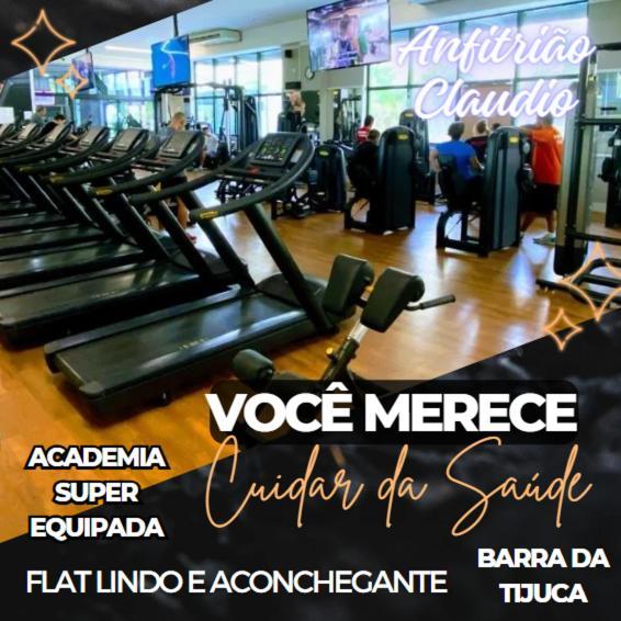 Flat Com Vista Panoramica -15- Na Barra Da Tijuca - Estacionamento Gratuito - Frigobar - Ar Condicionado - Piscina - Academia - Balsa Para Praia Gratis - Varanda - Vista Parcial Mar E Lagoa Rio de Janeiro Exterior photo